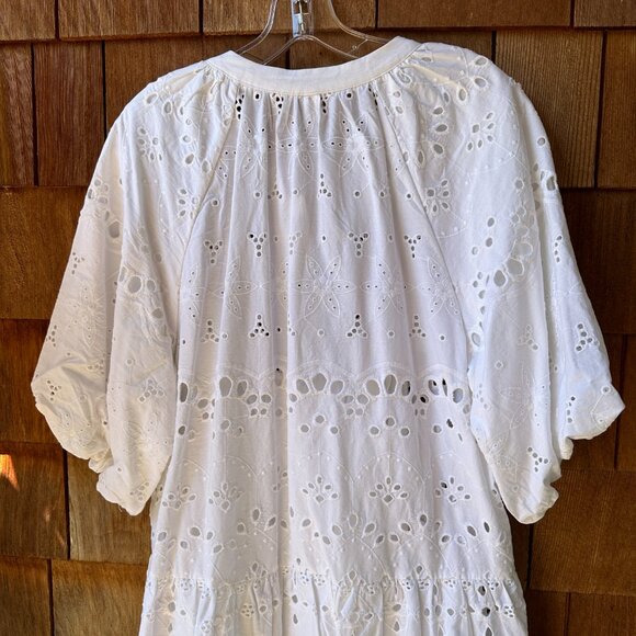 NWT Anthropologie Tallulah White Eyelet Button Front Dress in Women's X-Large - Picture 10 of 15